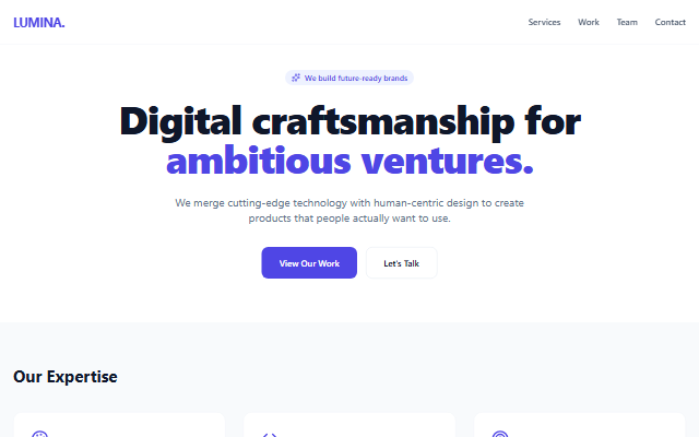 Creative Agency template preview