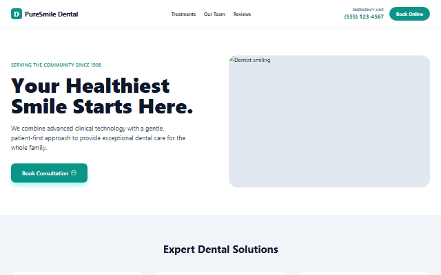 Dental Practice template preview