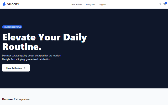 Online Store template preview