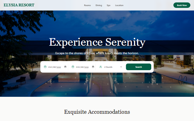 Hotel template preview