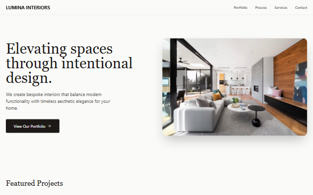Interior Design template preview