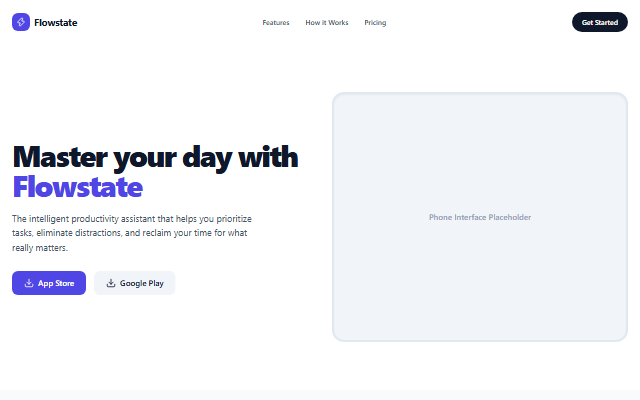 Mobile App template preview