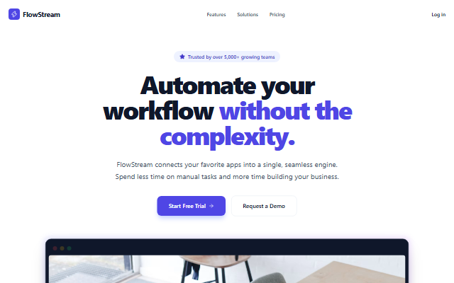 SaaS Landing Hero template preview