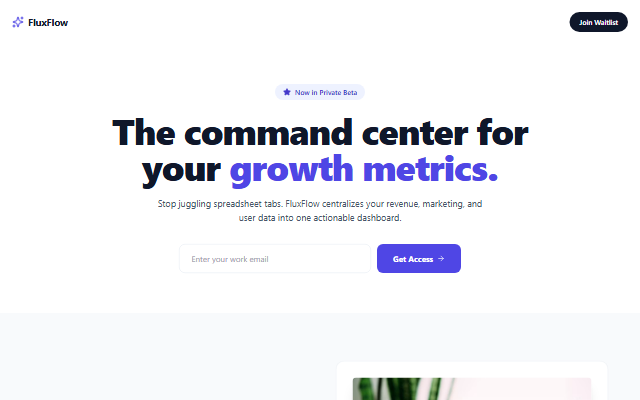 Startup Launch template preview