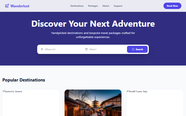 Travel Agency template preview
